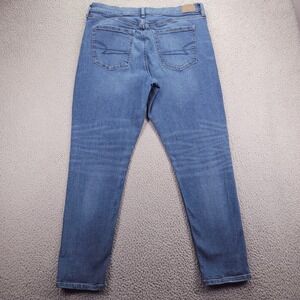 AMERICAN EAGLE Jeans Size 18 Reg 90's Skinny High Rise Medium Wash Stretch Denim
